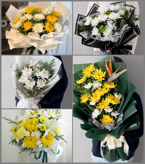 新疆和田地区和田市吉亚乡白事花束代送